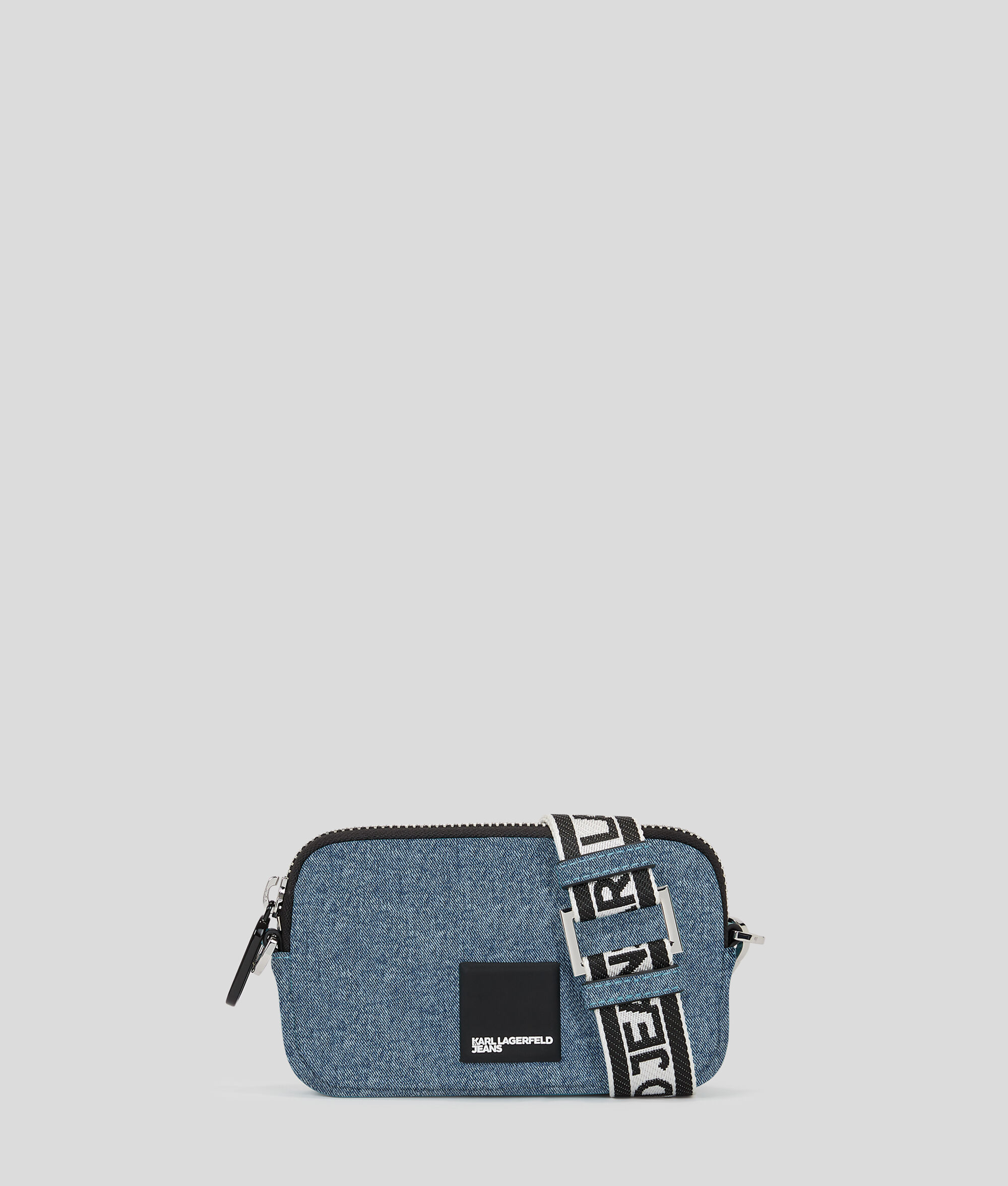 (image for) Effortless KLJ BOX LOGO DENIM MINI CROSSBODY BAG